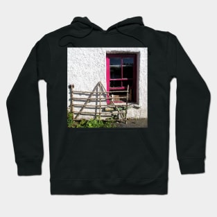 Irish Cottage Sash Window and Hazelwood Gate Hoodie